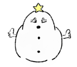 LOVE STAR SNOWMAN sticker #13623893