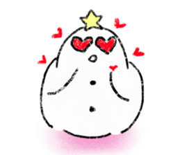 LOVE STAR SNOWMAN sticker #13623894
