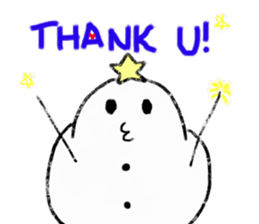 LOVE STAR SNOWMAN sticker #13623895