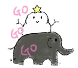 LOVE STAR SNOWMAN sticker #13623898