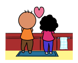 Grandparents and grandchildren sticker #13624220