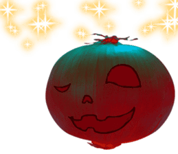 Lovely Halloween ~Cute Onion~ English sticker #13624277