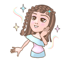 WowWonne - A Braided Hair Lady sticker #13624281