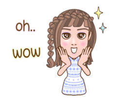 WowWonne - A Braided Hair Lady sticker #13624282