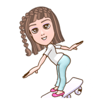 WowWonne - A Braided Hair Lady sticker #13624287