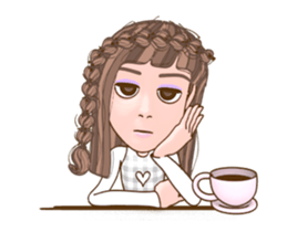 WowWonne - A Braided Hair Lady sticker #13624290