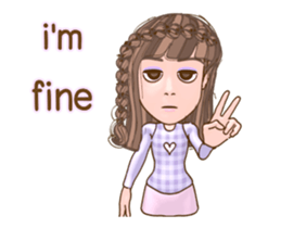 WowWonne - A Braided Hair Lady sticker #13624291