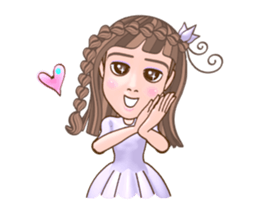 WowWonne - A Braided Hair Lady sticker #13624299