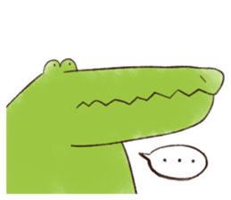 A funny crocodile 3 sticker #13624310