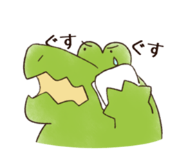 A funny crocodile 3 sticker #13624337