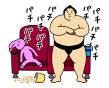 A cute Sumo wrestler animation 2 sticker #13624617