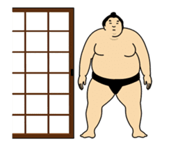 A cute Sumo wrestler animation 2 sticker #13624632