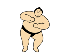 A cute Sumo wrestler animation 2 sticker #13624637