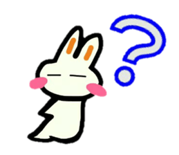 Cute Sticker of rabbit. sticker #13625432