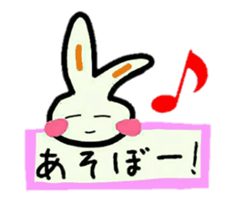 Cute Sticker of rabbit. sticker #13625437