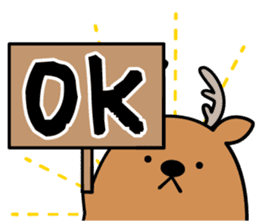 ofuro shika (provisional) sticker #13625658