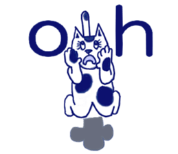 This cat brings good luck. sticker #13625863