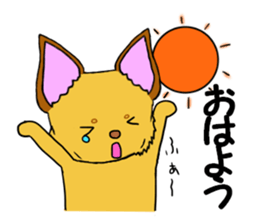 KATOMI,Mix of chihuahua and pinscher sticker #13628326