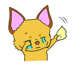 KATOMI,Mix of chihuahua and pinscher sticker #13628335