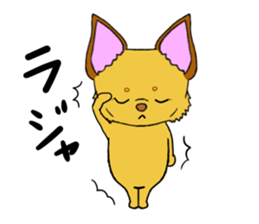 KATOMI,Mix of chihuahua and pinscher sticker #13628340