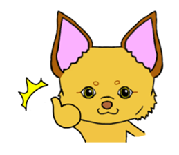 KATOMI,Mix of chihuahua and pinscher sticker #13628350
