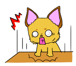 KATOMI,Mix of chihuahua and pinscher sticker #13628355