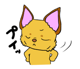 KATOMI,Mix of chihuahua and pinscher sticker #13628356