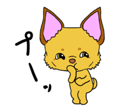 KATOMI,Mix of chihuahua and pinscher sticker #13628358