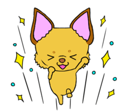 KATOMI,Mix of chihuahua and pinscher sticker #13628359