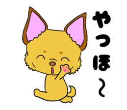 KATOMI,Mix of chihuahua and pinscher sticker #13628360