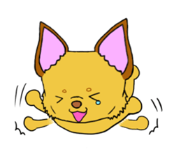 KATOMI,Mix of chihuahua and pinscher sticker #13628362