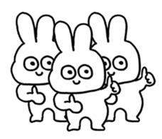 Choki the Rabbit 01 sticker #13629640