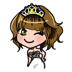 Lucky Sticker in Engish By CHIE SHIBATA