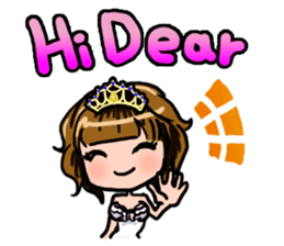 Lucky Sticker in Engish By CHIE SHIBATA sticker #13629678