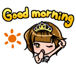 Lucky Sticker in Engish By CHIE SHIBATA sticker #13629679