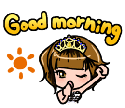 Lucky Sticker in Engish By CHIE SHIBATA sticker #13629679