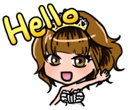 Lucky Sticker in Engish By CHIE SHIBATA sticker #13629680