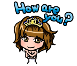 Lucky Sticker in Engish By CHIE SHIBATA sticker #13629681