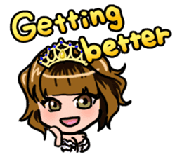 Lucky Sticker in Engish By CHIE SHIBATA sticker #13629684