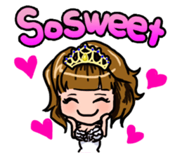 Lucky Sticker in Engish By CHIE SHIBATA sticker #13629688