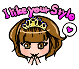 Lucky Sticker in Engish By CHIE SHIBATA sticker #13629691