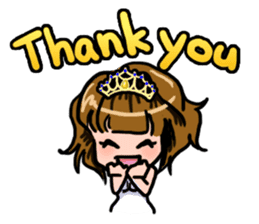 Lucky Sticker in Engish By CHIE SHIBATA sticker #13629693