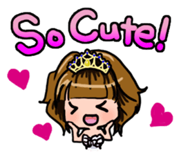 Lucky Sticker in Engish By CHIE SHIBATA sticker #13629695