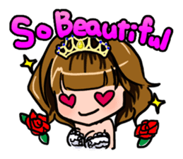 Lucky Sticker in Engish By CHIE SHIBATA sticker #13629696