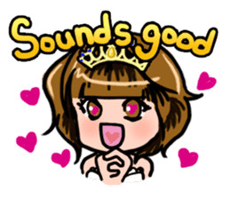 Lucky Sticker in Engish By CHIE SHIBATA sticker #13629699