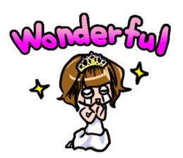 Lucky Sticker in Engish By CHIE SHIBATA sticker #13629700