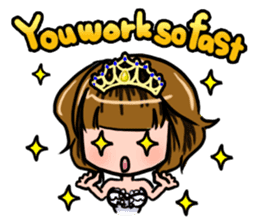 Lucky Sticker in Engish By CHIE SHIBATA sticker #13629703