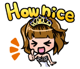 Lucky Sticker in Engish By CHIE SHIBATA sticker #13629704