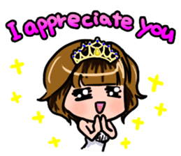 Lucky Sticker in Engish By CHIE SHIBATA sticker #13629706