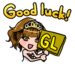 Lucky Sticker in Engish By CHIE SHIBATA sticker #13629708